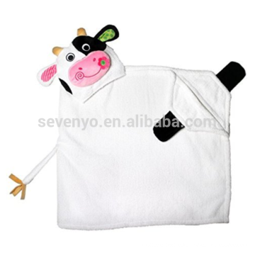 Casey la vache à capuchon serviette, 100% coton, super doux, lavable en machine, meilleur cadeau de douche pour les bébés